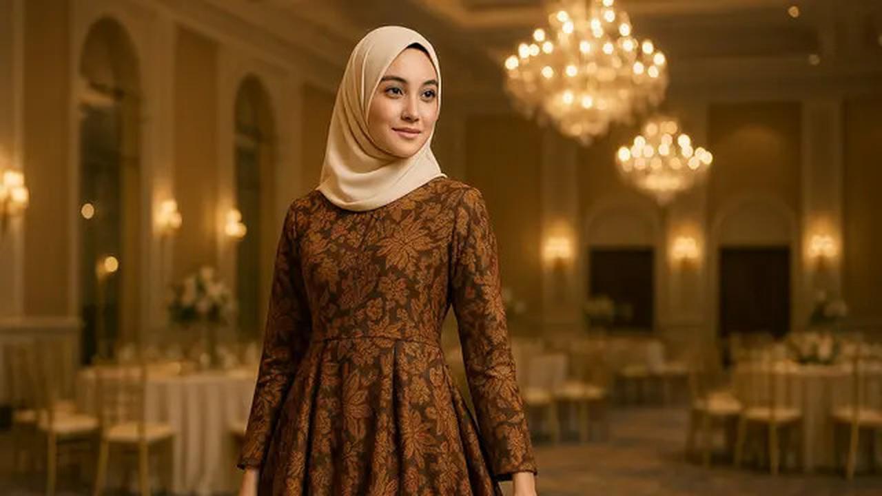 6 Model Gamis Batik Pesta Mewah, Inspirasi untuk Tampil Stylish