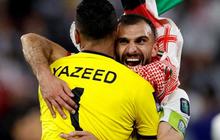 FOTO: Selebrasi Unik Kemenangan Yordania di Tengah Wajah Sedih Pemain Korea Selatan yang Kalah di Laga Semifinal Piala Asia 2023