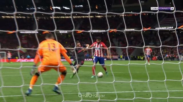 Diego Costa mencetak gol penentu saat Atletico Madrid mengalahkan Arsenal 1-0. This video is presented by Ballball.