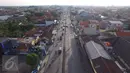 Jalanan tampak ramai lancar dari arah Pekalongan ke Brebes Exit di kawasan Simpang Maya, Tegal, Jawa Tengah, Minggu (10/7). Usai diberlakukan Contra flow, arus kendaraan dari Simpang Maya ke Brebes Exit dan Pantura lancar. (Liputan6.com/Herman Zakharia)
