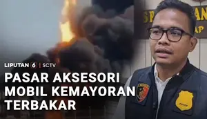 Ledakan dan Kebakaran Terjadi di Pasar Mobil Kemayoran