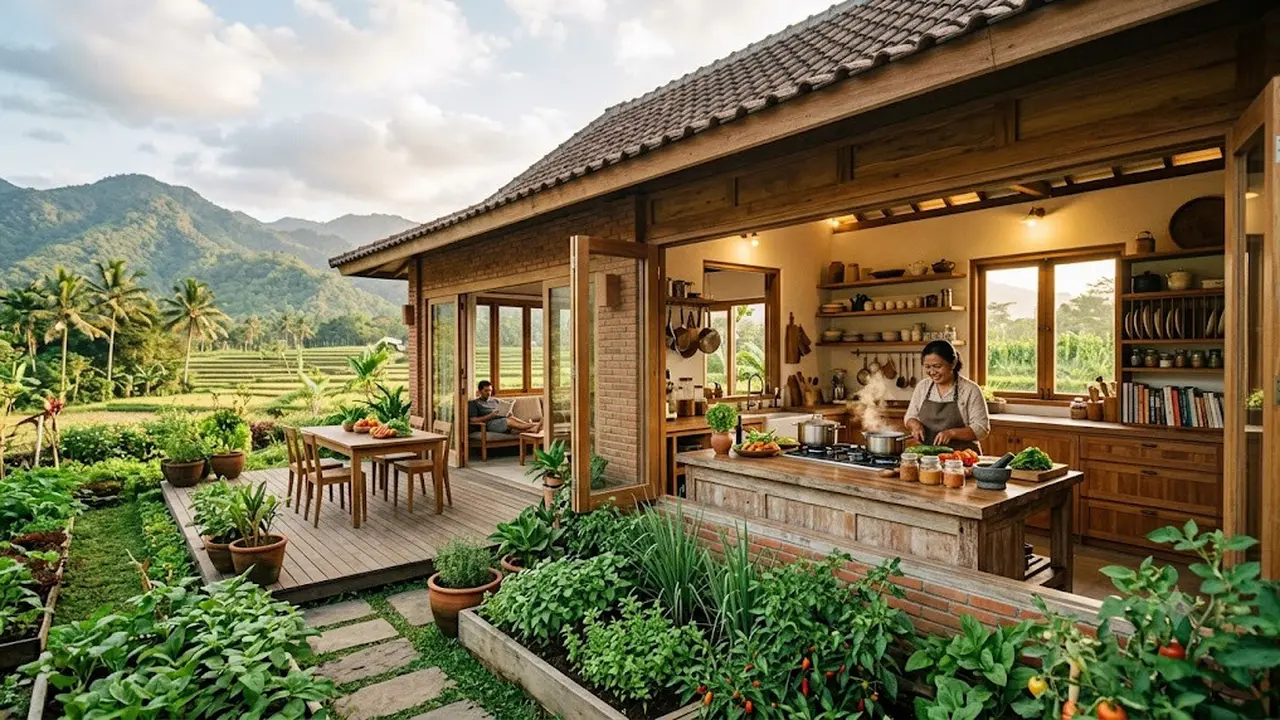 Rumah yang Ramah untuk Orang yang Hobi Memasak (AI Generated)