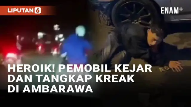 VIDEO: Aksi Heroik Pemobil Kejar dan Tangkap Remaja Pelaku Kreak di Ambarawa