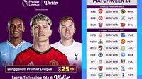 Jadwal dan Link Live Premier League Matchweek 14 di Vidio. (Sumber: dok .vidio.com)