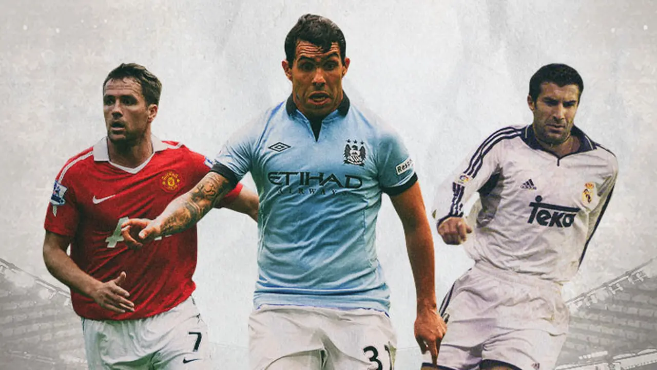 Ilustrasi Pemian - Michael Owen, Carlos Tevez, Luis Figo