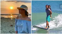 Jarang Terekspos, Ini 7 Potret Tipi Jabrik Kakak Luna Maya yang Seorang Surfer