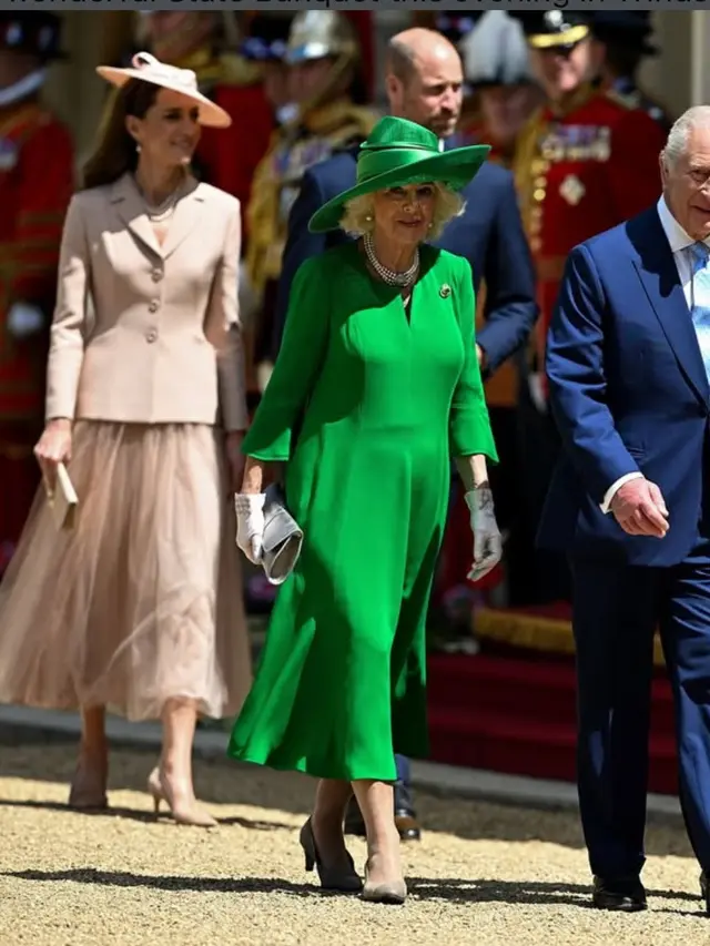 Gaya bangsawan Kate Middleton kenakan busana dari Dior dan Givenchy saat Jamu Presiden Prancis. [@princeandprincessofwales]