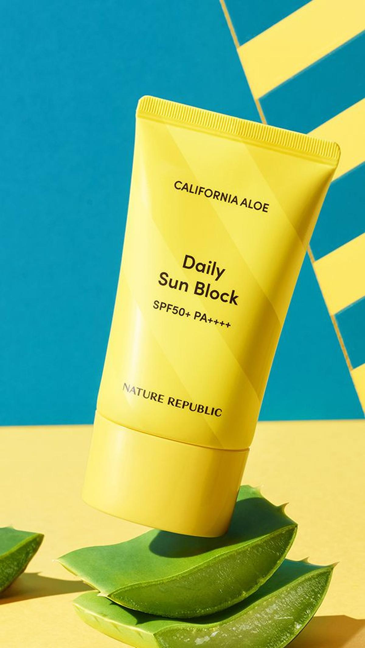 8.&nbsp;Nature Republic California Aloe Daily Sun Block SPF50+ PA++++