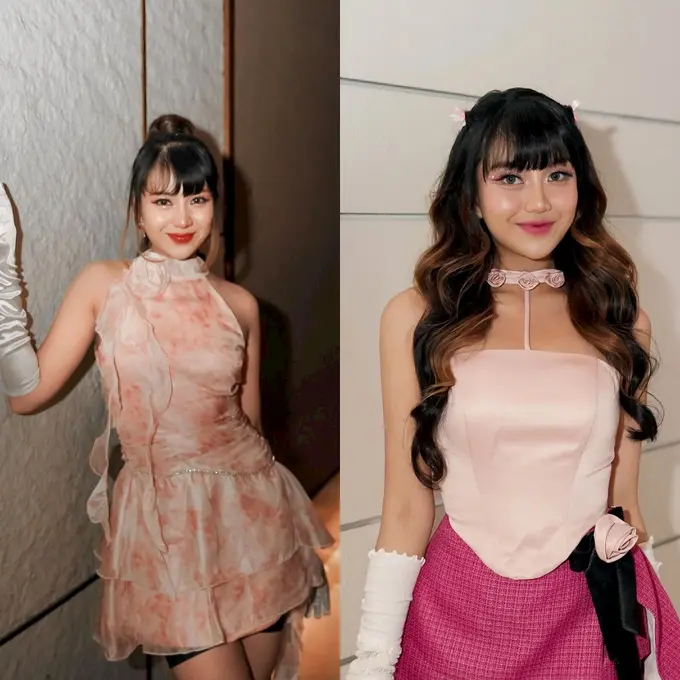 6 Gaya Girly Ghea Indrawari saat Manggung, Hadirkan Tampilan Balletcore hingga Coquette Aesthetic