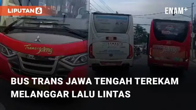 Beredar video viral terkait pelanggaran lalu lintas yang dilakukan oleh bus Trans Jawa Tengah. Kejadian tersebut berada di sekitar jalan Citarum, Semarang. Rabu (27/12/2023)
