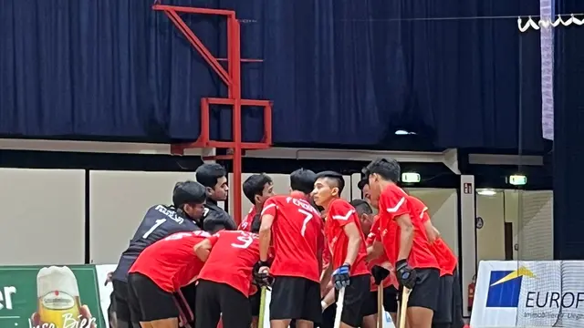 Timnas Hoki Indoor Putra Indonesia menang atas peringkat 1 dunia