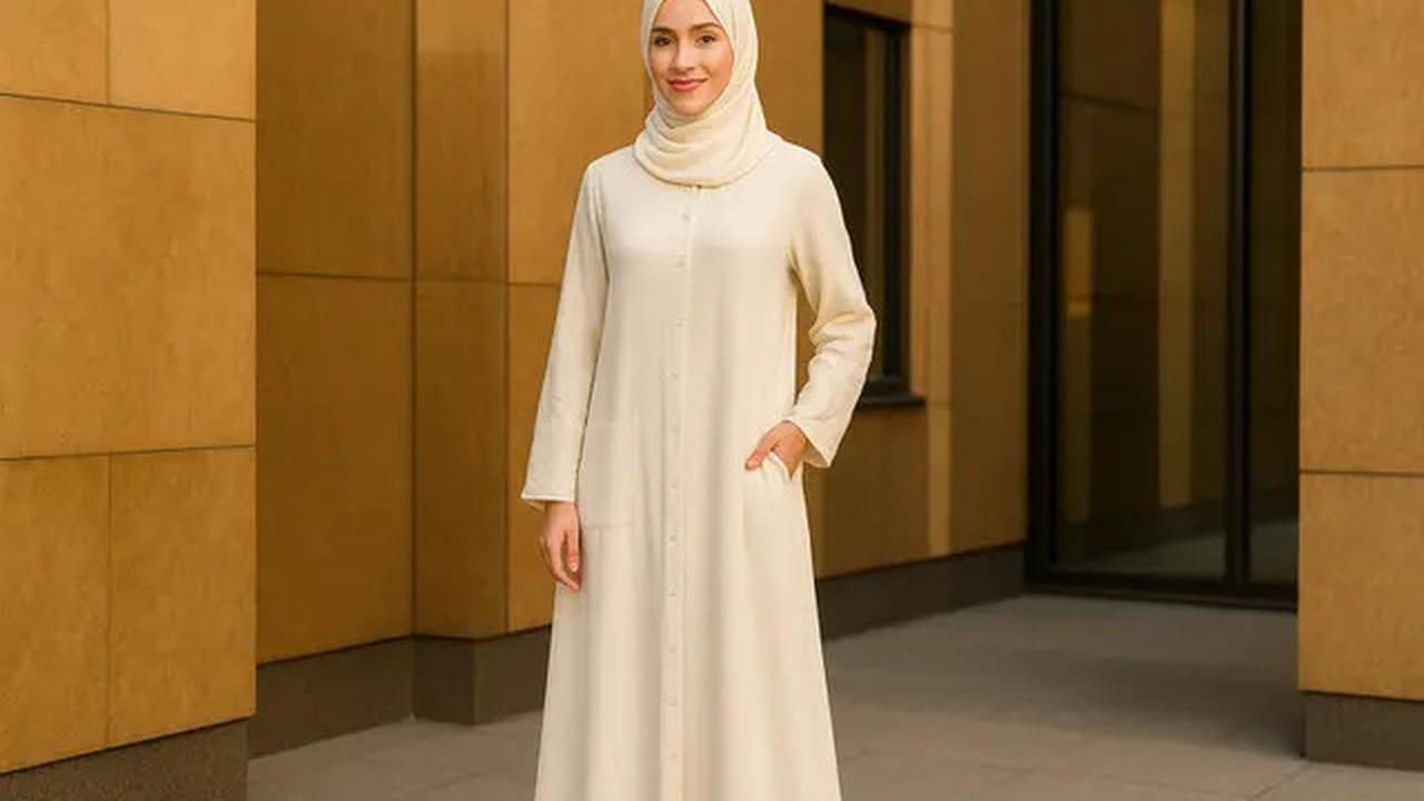 7 Model Gamis Kancing Depan sampai Bawah Terbaru, Tampil Modis saat Idul Adha