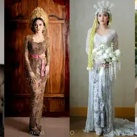 Saat lamaran, Mahalini tampil dalam balutan kebaya panjang warna hijau olive rancangan Asky Febrianti. Kebaya Mahalini ini dilengkapi dengan bros di bagian tengah dada, yang serasi dengan aksesori rambut dan anting emasnya. Penampilannya ini semakin sempurna dengan kain batik bermotif cantik yang senada, sebagai bawahan. [@mahaliniraharja]
