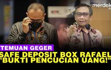VIDEO: Safe Deposit Box Rafael Isi Rp37 M, Mahfud Sebut Bukti Pencucian Uang