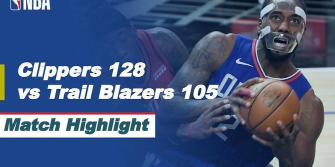 VIDEO: Highlights NBA, Kawhi Leonard Bawa LA Clippers Menang atas Portland Trail Blazers