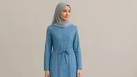 6 Model Gamis Kancing Depan untuk Busui, Praktis Namun Tetap Modis