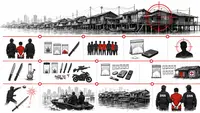 Infografis Jejak Narkoba di Kampung Bahari. (Liputan6.com/ Djoko Poerwanto)