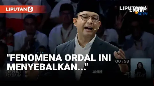 VIDEO: Debat dengan Prabowo, Anies Sebut Fenomena "Ordal" Menyebalkan