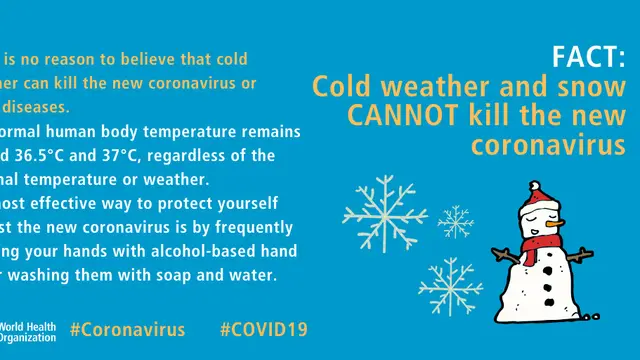 Coronavirus disease (COVID-19) advice for the public: Myth busters. (Foto: WHO)