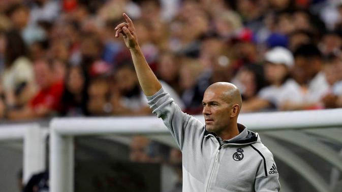 Pelatih Real Madrid, Zinedine Zidane. (AFP/AARON M. SPRECHER)