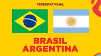 Perempat Final Piala Dunia U-17 - Brasil Vs Argentina (Bola.com/Adreanus Titus)
