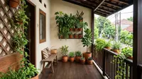 7 Cara Menata Kebun Mini di Teras Sempit agar Tidak Terlihat Penuh dan Berantakan