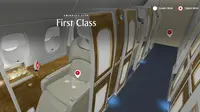 Emirates baru saja meluncurkan inovasi baru yang memungkinkan para pelanggannya melihat suasana dalam kabin pesawat sebelum check-in.
