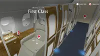 Sebelum Terbang, Cek Suasana Kabin Pesawat Emirates Pakai Teknologi VR