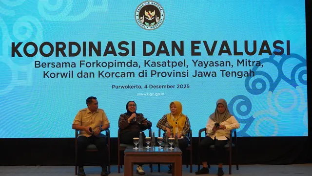 Acara Koordinasi dan Evaluasi Program Makan Bergizi Gratis bersama Forkompimda, Kasatpel, Yayasan. Mitra, Korwil, Korcam, dan Kepala SPPG di Wilayah Eks Karesidenan Banyumas, di Hotel Aston Purwokerto, Kamis 4 Desember 2025 (Istimewa)