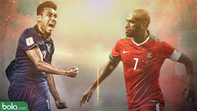 Head to head Thailand Vs Indonesia: Teerasil Dangda Vs Boaz Solossa