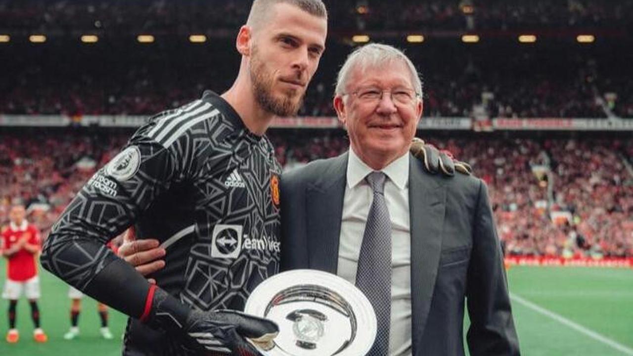 David De Gea dan Sir Alex Ferguson
