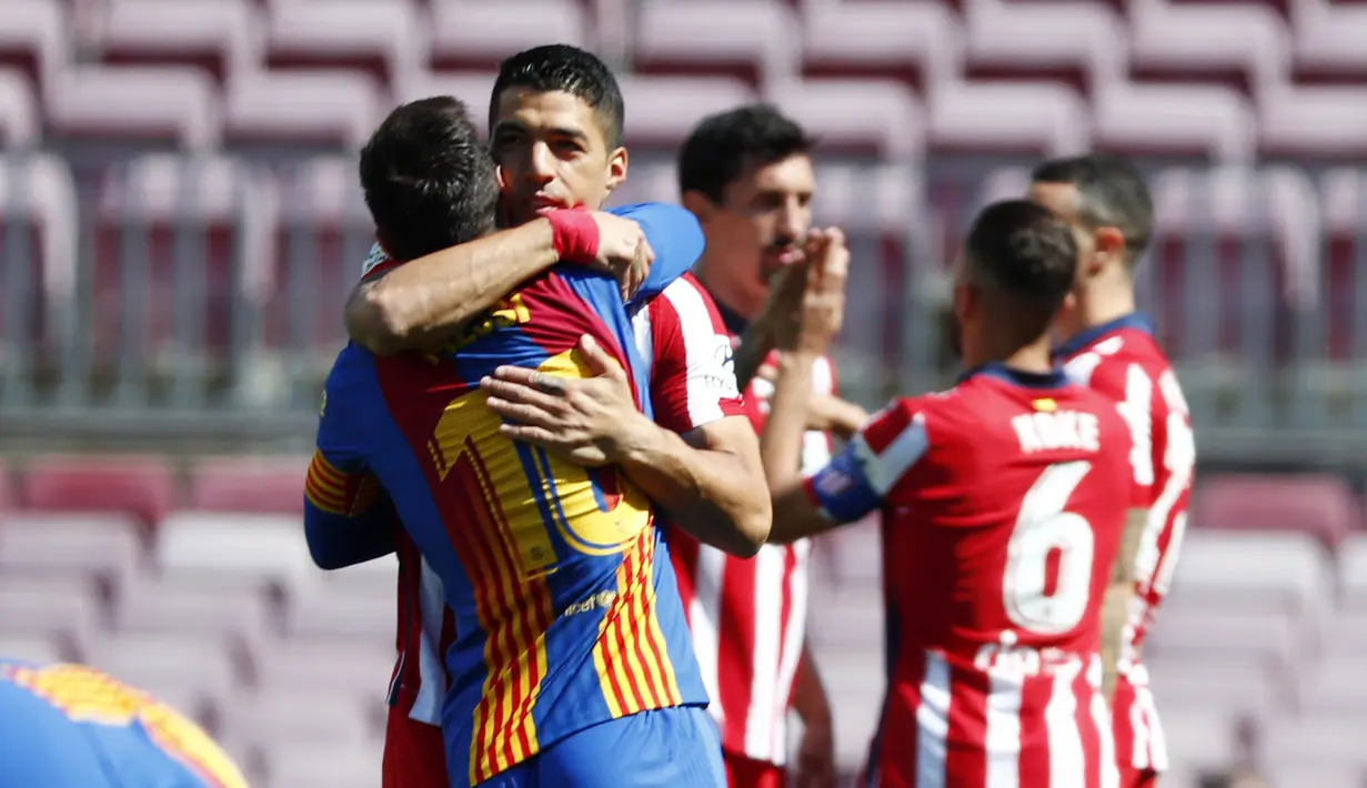 Alhasil, Luis Suarez pun terdepak dari Barcelona dan dilepas ke Atletico Madrid pada awal musim 2020/2021 dengan banderol 6 juta euro saja. (APJoan Monfort)