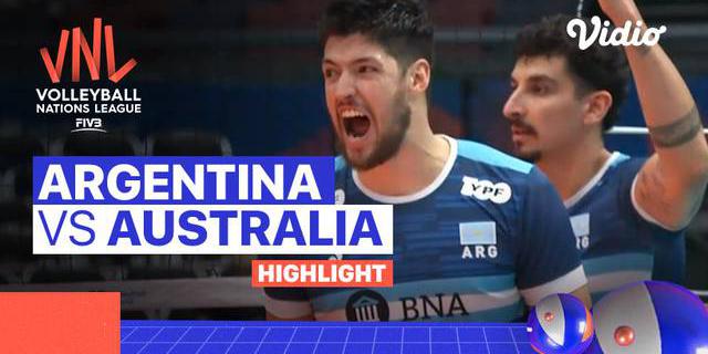 VIDEO: Kalah dari Argentina, Australia Semakin Terpuruk di Dasar Klasemen Volleyball Nations League Putra 2022