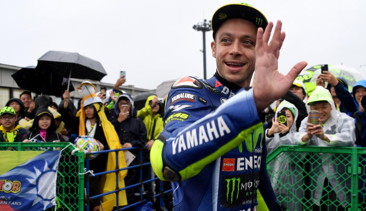 Pebalap andalan Yamaha, Valentino Rossi t (AFP/Toshifumi Kitamura)