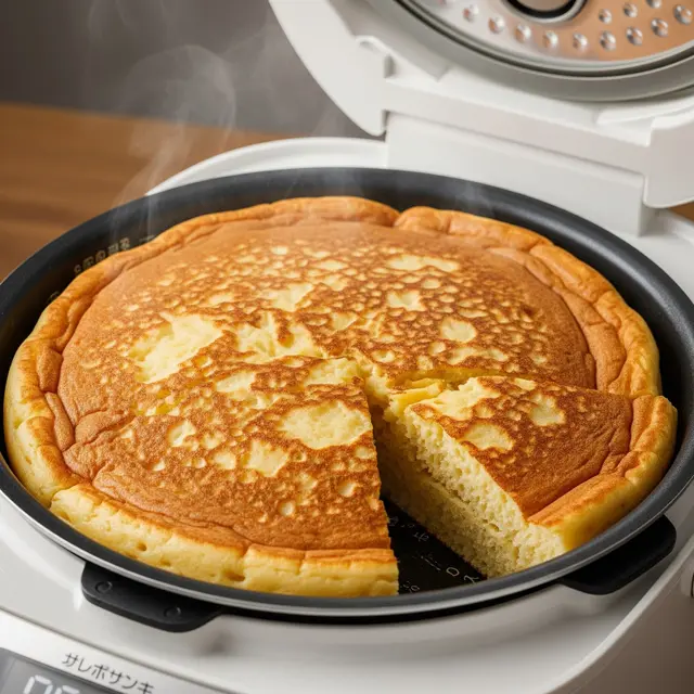 Pembuatan pancake dengan Magic com (Image by Gemini AI)