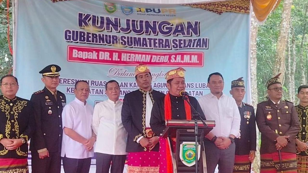Jalan Karang Agung-Trans Lubar Diresmikan, Percepat Konektivitas Warga OKU Selatan-OKU Timur