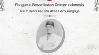 Pengurus Besar Ikatan Dokter Indonesia (PB IDI) memberikan penghargaan Lencana Karya Bakti pada almarhum dr Helmiyadi. (Foto: IDI)