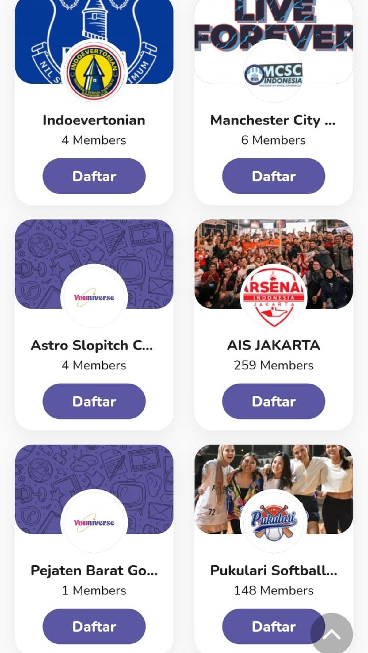 Hanya komunitas yang memenuhi standar Youniverse dapat menjadi mitra resmi, memanfaatkan fitur community management yang disediakan dalam aplikasi ini.