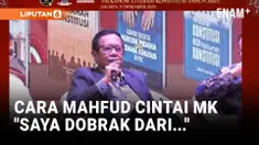 Mantan Ketua Mahkamah Konstitusi, Mahfud MD menghadiri acara Peluncuran Buku dan Talkshow Literasi Konstitusi Mahkamah Konstitusi bekerja sama dengan Perpustakaan Nasional, Rabu 17 Desember 2025.