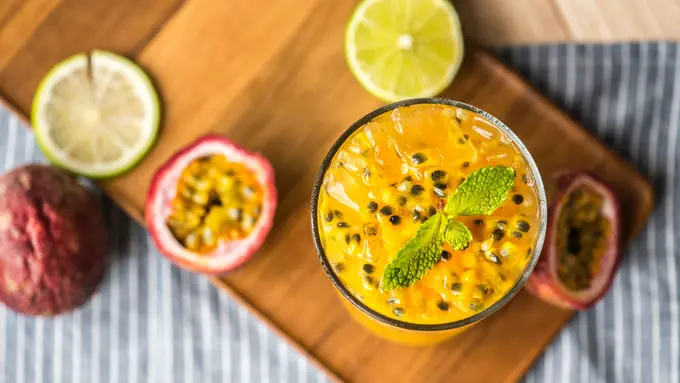 es jeruk kelapa markisa