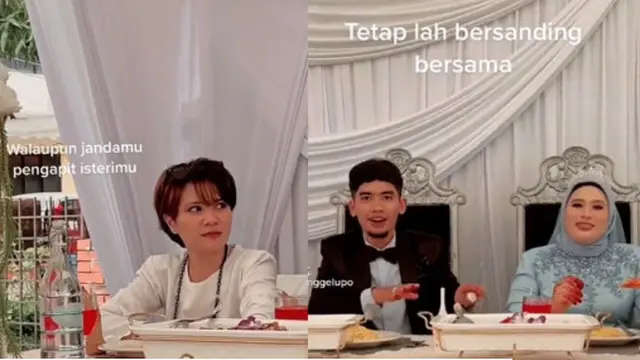 Viral Pengantin Wanita Ini Kompak Bareng Mantan Kekasih Suaminya di Acara Pernikahan