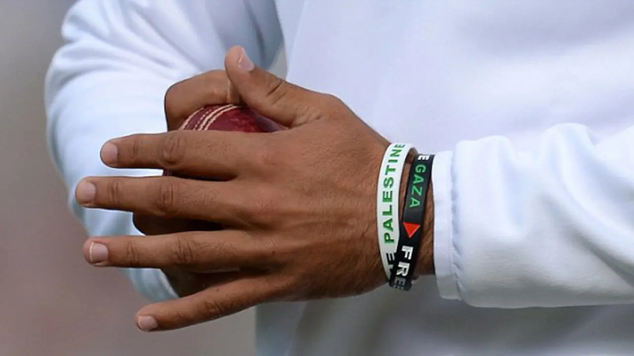 Cricket Athlete to takeoff Palestine Support Wristbands 0714 1