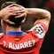 Pemain depan Atletico Madrid asal Argentina bernomor punggung 19, Julian Alvarez, bereaksi selama pertandingan leg kedua babak 16 besar Liga Champions UEFA antara Club Atletico de Madrid dan Real Madrid CF di stadion Metropolitano di Madrid, Kamis dini hari WIB (13-3-2025). (JAVIER SORIANO/AFP)
