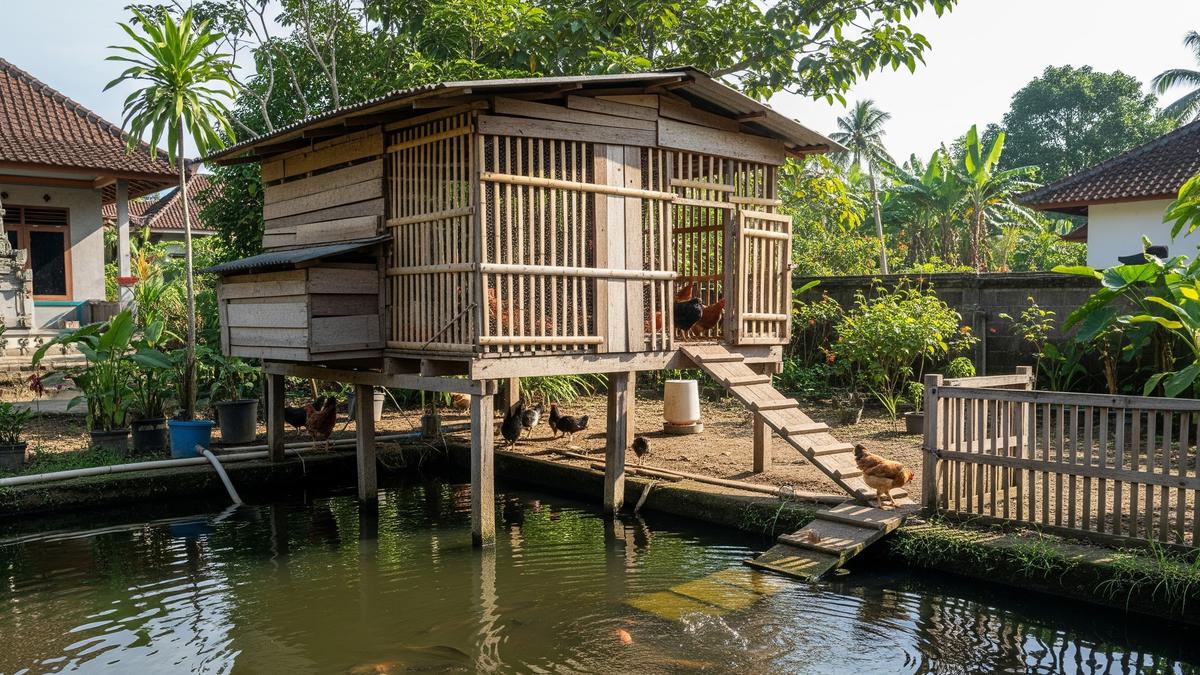 5 Ide Ternak Ayam dan Ikan Sistem Longyam yang Menguntungkan dan Ramah Lingkungan