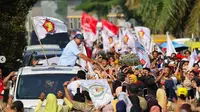 Prabowo Subianto menghadiri Konser Indonesia Maju di Stadion Baharoeddin Siregar, Lubuk Pakam, Deli Serdang, Sumatera Utara (Sumut) (Instagram @prabowo)