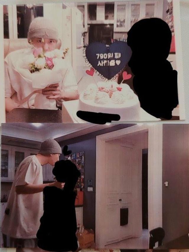 Foto unggahan wanita yang mengaku sebagai mantan kekasih Chanyeol EXO. (Pann via Koreaboo)