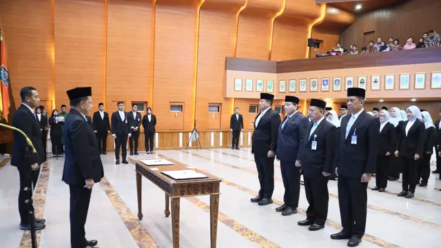 Menteri Dalam Negeri (Mendagri) Muhammad Tito Karnavian melantik sejumlah pejabat di lingkungan Kementerian Dalam Negeri (Kemendagri)