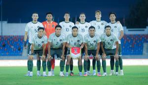 Pemain Timnas Indonesia U-22 saat melawan Filipina U-22 pada laga Grup C SEA Games 2025 di 700th Anniversary Stadium, Senin (8/12/2025). (Bola.com/Bagaskara Lazuardi)