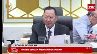 Ketua Komisi IV DPR RI Sudin mengkritik Kinerja Kementerian Pertanian dalam Rapat Kerja dengan Menteri Pertanian Syahrul Yasin Limpo, di kantor DPR, Senin (16/1/2023).