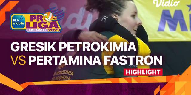 VIDEO: Partai Sengit PLN Mobile Proliga 2023, Gresik Petrokimia Pupuk Indonesia Bertarung 5 Set Hadapi Jakarta Pertamina Fastron
